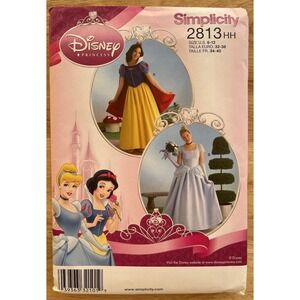 Simplicity Snow White Cinderella Gown 2813 Costume SIZE 6,8,10,12 SEWING PATTERN